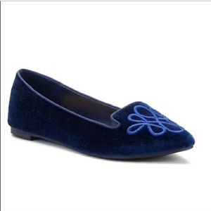 LAUREN CONRAD Blue Pointed Flats